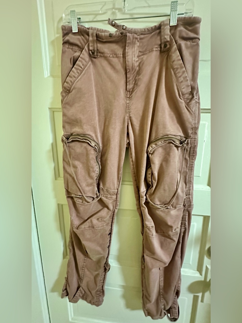 Free People Women’s We The Free Can’t Compare Slouch Utility Pants in Dusty Rose